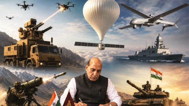 नई दिल्ली@तीनों सेनाओं के लिए 1.10 लाख करोड़ रुपये के रक्षा खरीद प्रस्तावों को केंद्र की मंजूरी